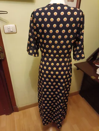 Vestido largo lunares