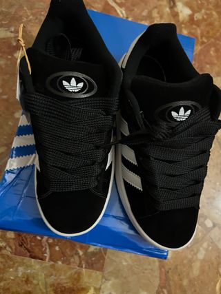 Adidas Campus Scarpe Uomo Nero Bianco