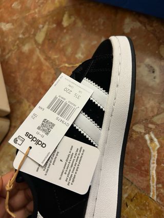 Adidas Campus Scarpe Uomo Nero Bianco