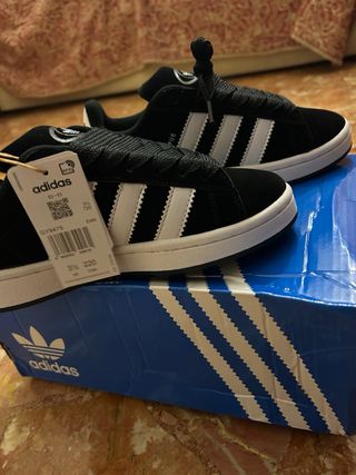 Adidas Campus Scarpe Uomo Nero Bianco