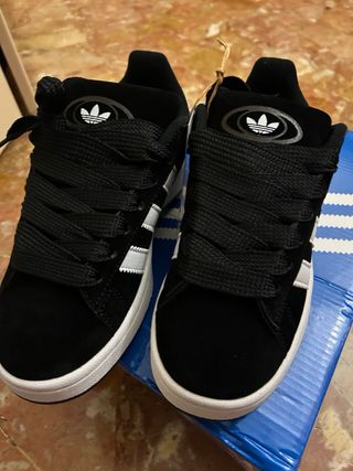 Adidas Campus Scarpe Uomo Nero Bianco