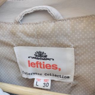 Cazadora de mujer polipiel beige Lefties Talla L