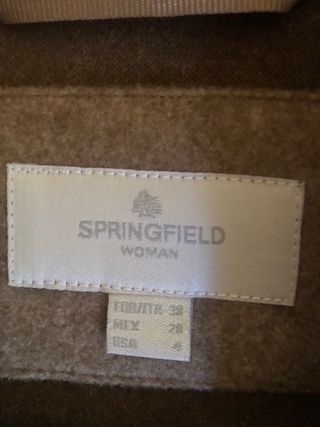 Abrigo de paño de Springfield Beige