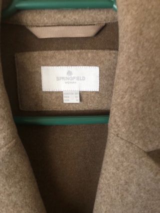 Abrigo de paño de Springfield Beige