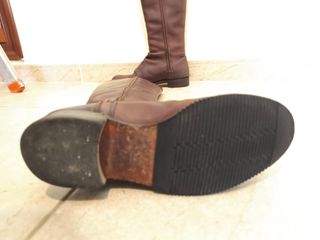 Botas de equitación de cuero marrón