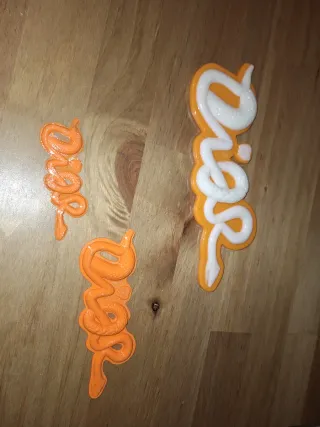 Lote de Letras impresión 3D