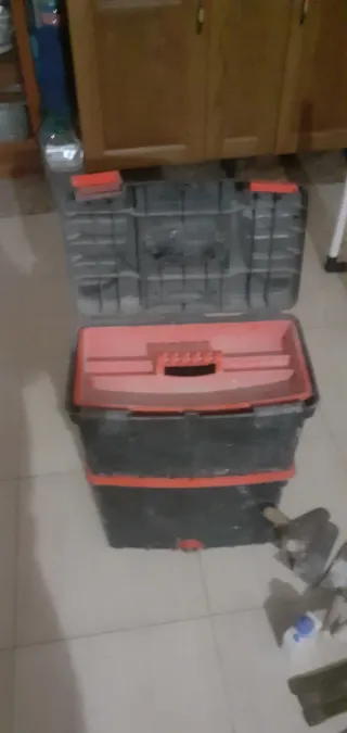 Lote de herramientas de construcción