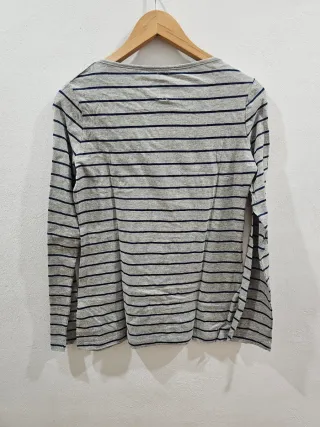 Camiseta rayas mujer M 100% algodón