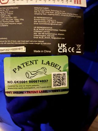 Hoverboard Eléctrico WJ1 Morado bluetooth