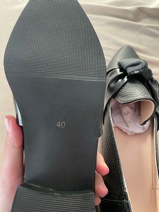 Mocasines negros talla 40