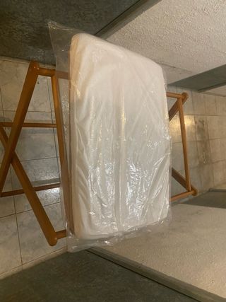 Minicuna / Moisés de madera con lencería
