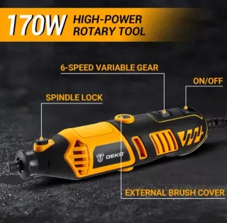 DEKO Kit Herramientas Rotativas