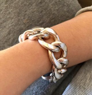 Pulsera eslabones plata muñeca pequeña