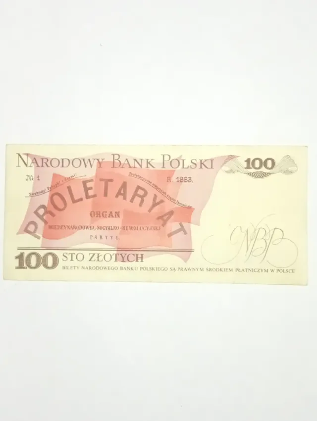 Billete 100 Zlotych Polonia 1986