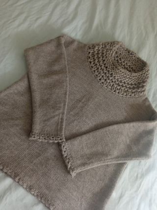 Jersey Cortefiel beige mujer invierno