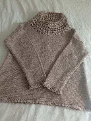 Jersey Cortefiel beige mujer invierno