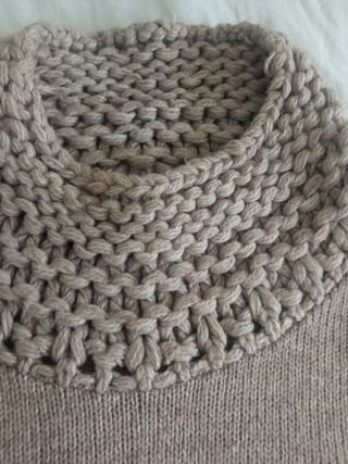 Jersey Cortefiel beige mujer invierno