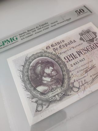 Billete 1000 Pesetas 1940 PMG 50