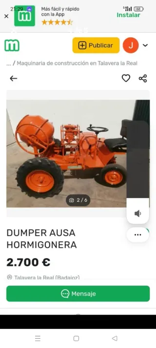 Dumper Hormigonera AUSA