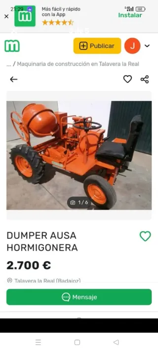 Dumper Hormigonera AUSA