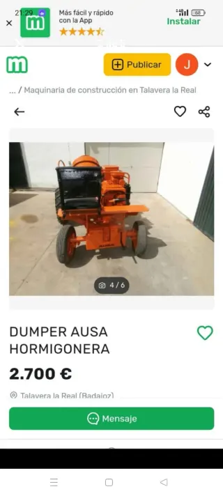 Dumper Hormigonera AUSA