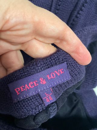 Falda de lana morada