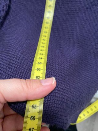 Falda de lana morada