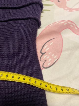 Falda de lana morada