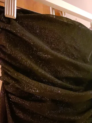 Vestido fiesta palabra de honor negro