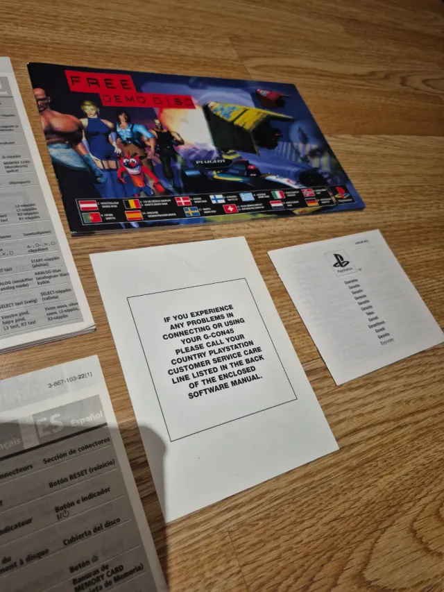 Istruzioni e volantini originali PS1