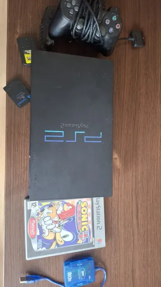 Consola PlayStation 2 Negra + Juego Sonic