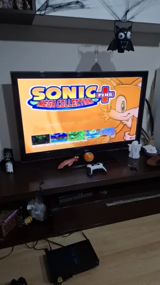 Consola PlayStation 2 Negra + Juego Sonic