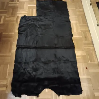 Manta de piel negra