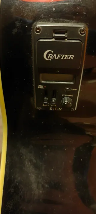 Chitarra Acustica Elettrificata Nera