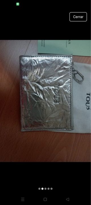 Cartera Tous plateada