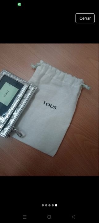 Cartera Tous plateada