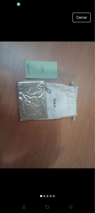 Cartera Tous plateada