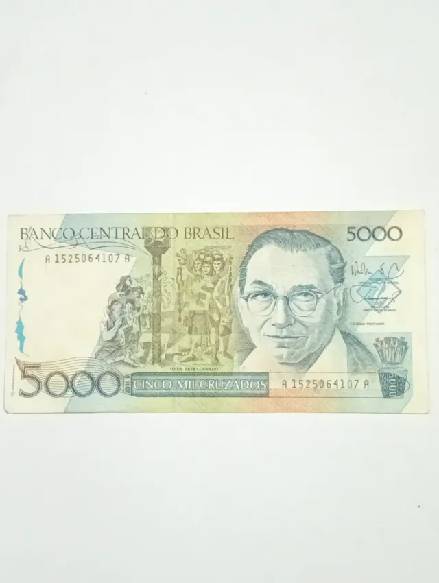 Billete 5000 Cruzados Brasil Colección