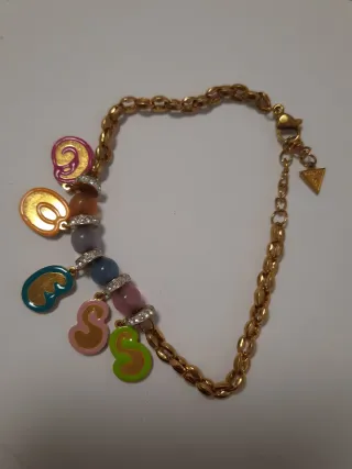 Pulsera Guess Dorada Multicolor de acero