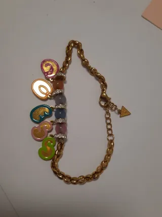 Pulsera Guess Dorada Multicolor de acero