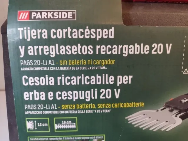 Forbici per siepi senza fili PARKSIDE Batería Cortacésped