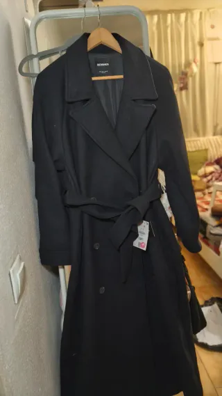 Abrigo extra largo de Bershka