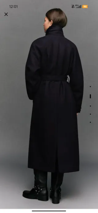 Abrigo extra largo de Bershka