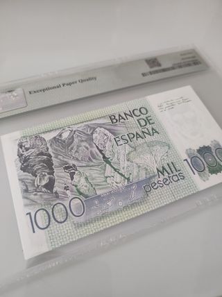 Billete 1000 Pesetas España 1979 PMG 65