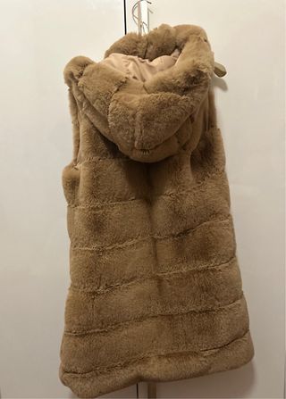 Giacca in denim con gilet in pelliccia