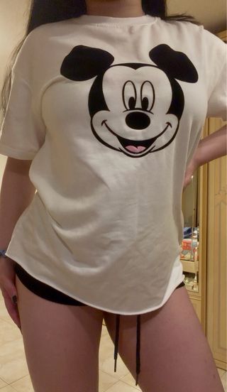 Camiseta Mickey Mouse Bershka Talla única oversize