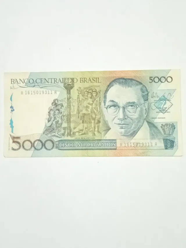 Billete 5000 Cruzados Brasil Colección