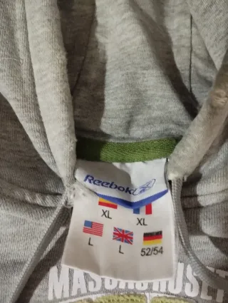 Sudadera Reebok Vintage XL Gris