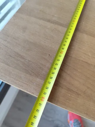 Mesa madera patas metal 120x80x73 cm