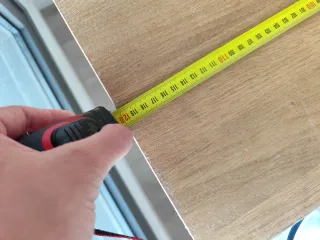 Mesa madera patas metal 120x80x73 cm